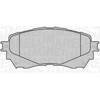 Brzdová destička Sada brzdových destiček, kotoučová brzda MAGNETI MARELLI 363916060677
