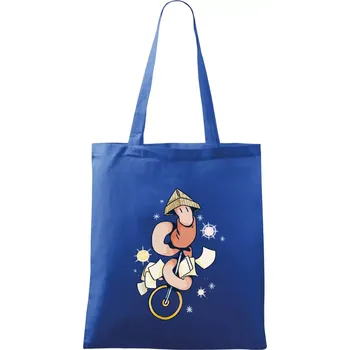 Nákupní taška Žížalníček (Alexis Citrine) - Taška bavlněná - 42 x 38 cm ( Královská modrá )