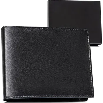 Peněženka BASIC černá pánská peněženka z přírodní kůže D012 N992-SPDM-BOX Velikost: ONE SIZE