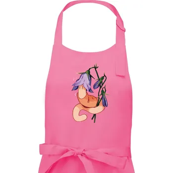 Kuchyňská zástěra Žížala a zvonek (Alexis Citrine) - Dámská zástěra na vaření - Univerzální velikost ( Růžová )