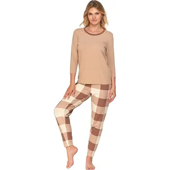 Dámské pyžamo Dámské pyžamo Choco béžové - XXL