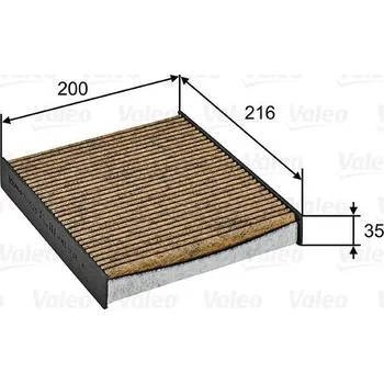 Ventilátor topení a klimatizace Filtr, vzduch v interiéru VALEO 701026