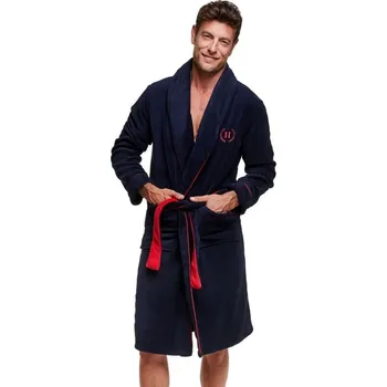 Pánský župan Huňatý pánský župan Got tmavě modrý - XL