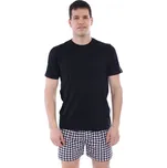 Pánské bavlněné tričko Basic černé - M