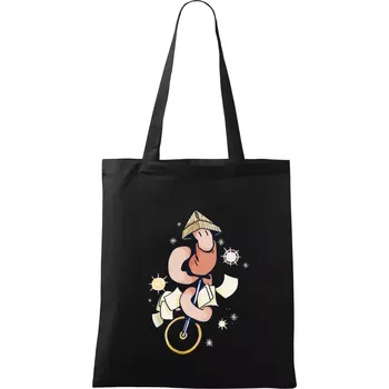 Nákupní taška Žížalníček (Alexis Citrine) - Taška bavlněná - 42 x 38 cm ( Černá )