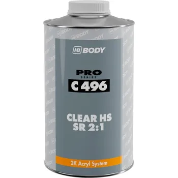 Autolak HB BODY C496 Rozlévaný autolak 2K HS Clear Coat 2:1 200ml