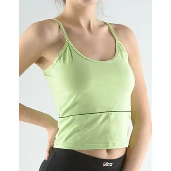 Dámské tílko, širší ramínka, šité 98001P - hrášková černá - L