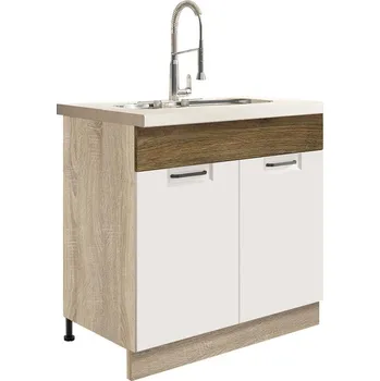 Kuchyňská skříňka Kuchyňská Skříňka Favorit 12D Sonoma/White/Ribbeck