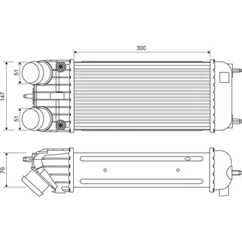 Chladič motoru Chladič turba VALEO 818385
