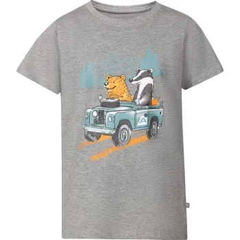 Chlapecké oblečení triko dětské krátké ALPINE PRO REJO rychleschnoucí šedé