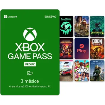 Počítačová hra PC Game Pass - předplatné na 3 měsíce (EuroZone)