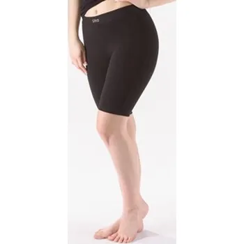 Dámské legíny Dámské legíny kratší, krátké, šité, klasické, jednobarevné 93019P - černá - S