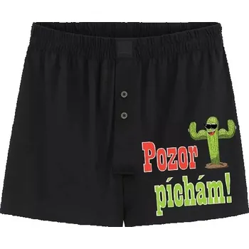 Trenýrky Trenýrky - Pozor píchám - XL černá