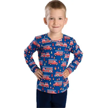 Chlapecké tričko Bettymode Dětské tričko HASIČSKÁ JEDNOTKA dlouhý rukáv, 104