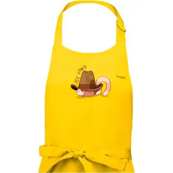Kuchyňská zástěra Žížala cowboy (Alexis Citrine) - Dámská zástěra na vaření - Univerzální velikost ( Žlutá )