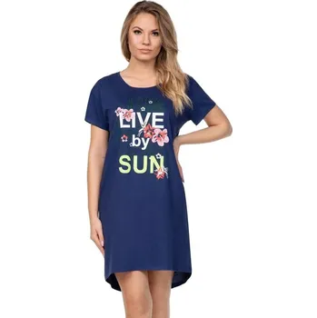 Dámské noční prádlo Dámská noční košile Lina tmavě modrá - S