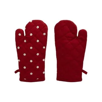 Chňapka ARÔME HOME Kuchyňská chňapka s magnetem 18*32 cm, Červená s bílými puntíky