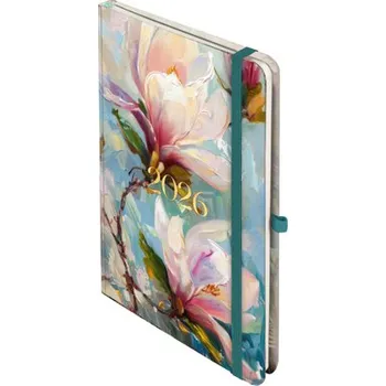 Kalendář Kalendarz książkowy A5 2026 Botanical dzienny Flora