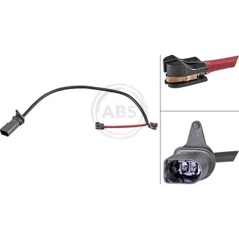 Brzdová destička Výstražný kontakt, opotřebení obložení A.B.S. 39952