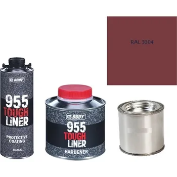 Autolak HB BODY 955 RAPTOR tough liner - 2k polyuretan textura set/báze + tužidlo + barva /RAL 3004 900ml
