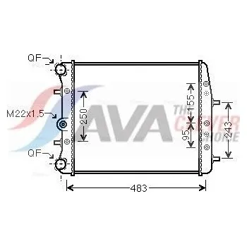 Chladič motoru Chladič, chlazení motoru AVA SAA2005