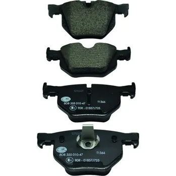 Brzdová destička Sada brzdových destiček, kotoučová brzda HELLA 8DB 355 010-471