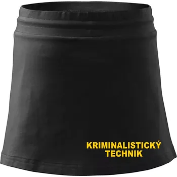 Dámská sukně Kriminalistický technik - Sportovní sukně - two in one - XL ( Černá )
