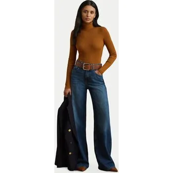 Dámské oblečení LAUREN RALPH LAUREN Rolák 200643398074 Hnědá Slim Fit L