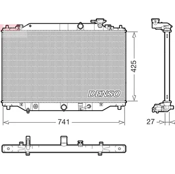 Chladič motoru Chladič, chlazení motoru DENSO DRM44051