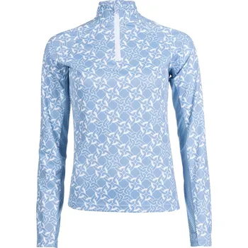 Dámské tričko HKM Triko funkční Minimal HKM, s dlouhým rukávem, dámské, smokey blue/white XXS