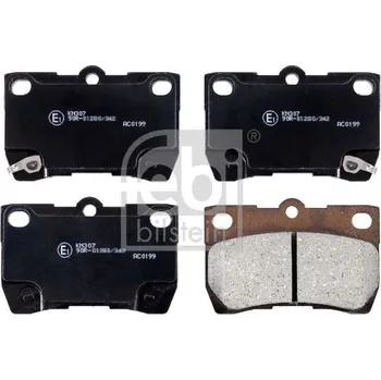 Brzdová destička Sada brzdových destiček, kotoučová brzda FEBI BILSTEIN 170295
