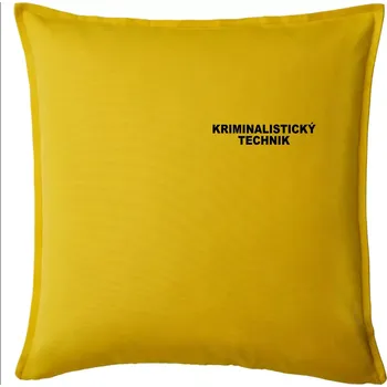 Polštář Kriminalistický technik - Polštář 50x50 - 50x50 - Pouze potah ( Žlutá )