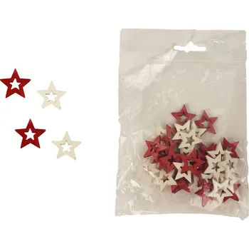 Vánoční dekorace Hvězda 36 ks D2701