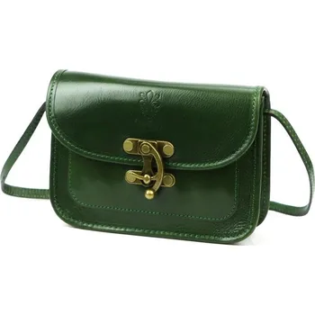 Kabelka Kožená kabelka Florence 57 - tmavozelený
