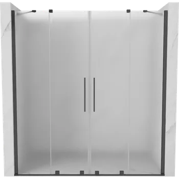 Sprchové dveře Mexen Velar Duo posuvné sprchové dveře 200 cm, matné sklo, kartáčovaná gun gray - 871-200-000-32-66 Sprchové dveře