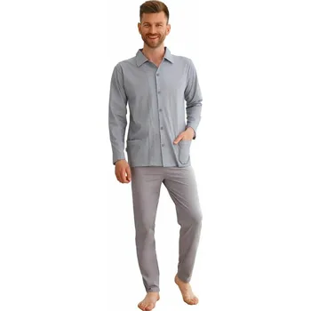 Pánská móda Pánské pyžamo Richard šedé - XL