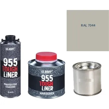 Autolak HB BODY 955 RAPTOR tough liner - 2k polyuretan textura set/báze + tužidlo + barva /RAL 7044 900ml