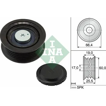 Vratná/vodicí kladka, klínový žebrový řemen Schaeffler INA 532 0642 10