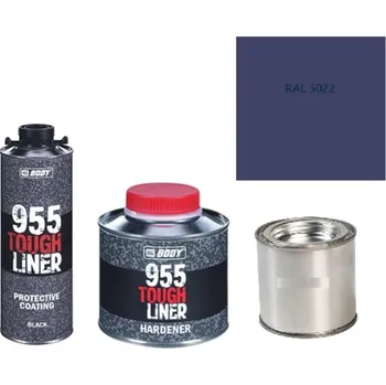 Autolak HB BODY 955 RAPTOR tough liner - 2k polyuretan textura set/báze + tužidlo + barva /RAL 5022 900ml