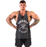 Pánské tílko Nebbia NEBBIA x OLYMPIA Washed Muscle Back Stringer GOLDEN AGE 791 black L