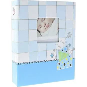 Fotoalbum Dětské fotoalbum 10x15/304 foto BABY CHECKER Modré GEDEON