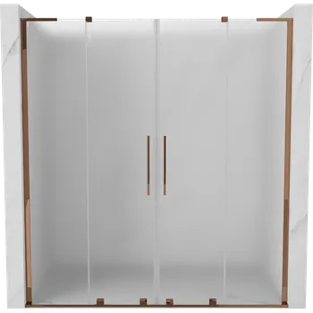 Sprchové dveře Mexen Velar L Duo sprchové dveře posuvné 200 cm, mat, růžové zlato - 871-200-003-32-60 Sprchové dveře