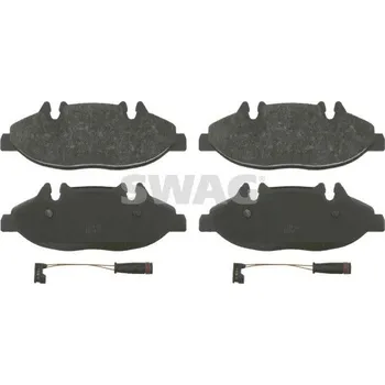 Brzdová destička Sada brzdových destiček, kotoučová brzda SWAG 10 91 6487