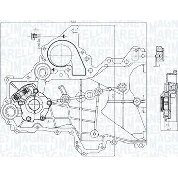 Motor automobilu Olejové čerpadlo MAGNETI MARELLI 351516000155
