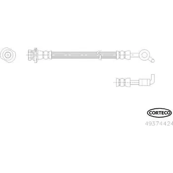 Brzdová hadice Brzdová hadice CORTECO 49374424