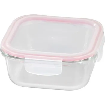 Dóza na potraviny Doplňkový sortiment Dóza MagicHome čtvercová, skleněná Clip 800ml