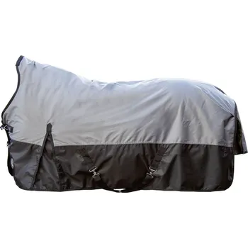 Deka pro koně HKM Deka výběhová Edmonton HKM, s vyšším krkem, 300 g, grey/black Délka zad: 115 cm