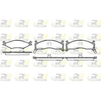 Brzdová destička Sada brzdových destiček, kotoučová brzda ROADHOUSE 2600.02