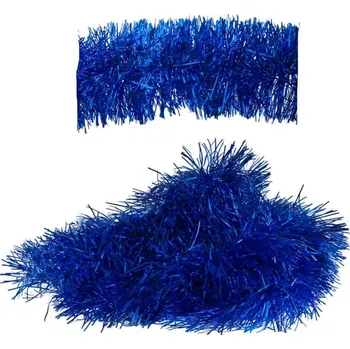 Vánoční dekorace Vánoční řetěz 10cm/3m modrý