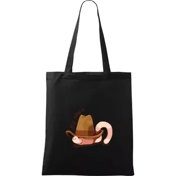 Žížala cowboy (Alexis Citrine) - Taška bavlněná - 42 x 38 cm ( Černá )